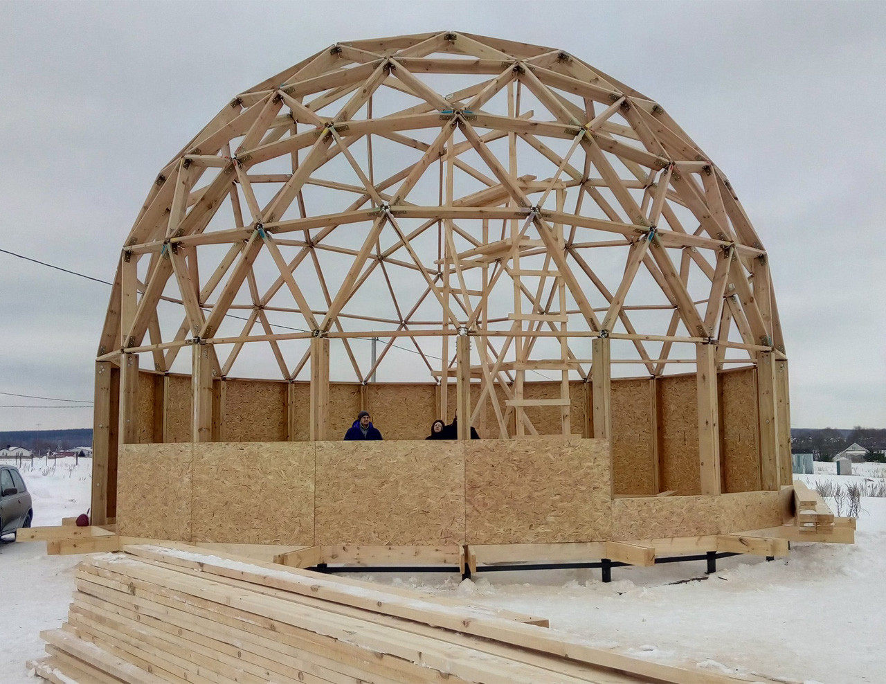 Купольная крыша. Технология строительства и расчёт купольной крыши.